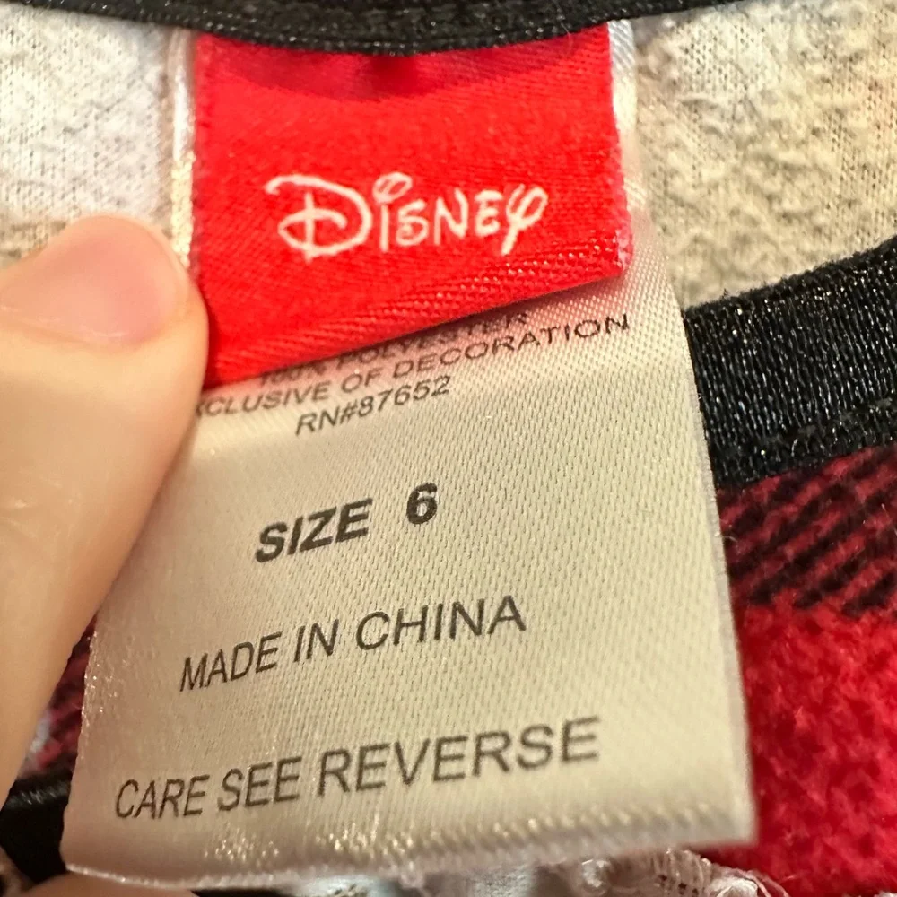 Girls Disney Minnie Mouse Christmas Nightgown – Size 6 – EUC